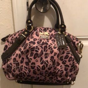 Coach leopard handbag